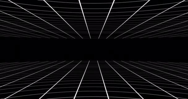 Animated Abstract Background Featuring White Grids — Stock Video