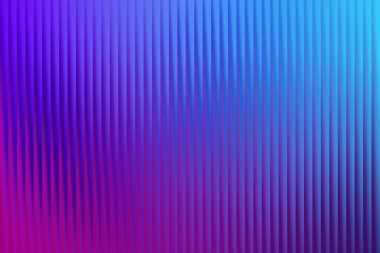 Derin mordan parlak maviye dönüşen pürüzsüz bir değişime sahip soyut bir arkaplan. Kalıplaşmış yüzey, modern ve dinamik bir görsel oluşturan çok sayıda dikey çizgiden oluşur..