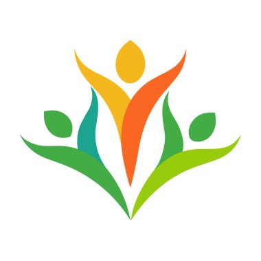 Soyut renkli insan figürleri birlik takım çalışmasının ve toplu başarının güçlü bir sembolünü oluşturuyor. Bu grafik işbirliği ve paylaşılan amacı iletir.