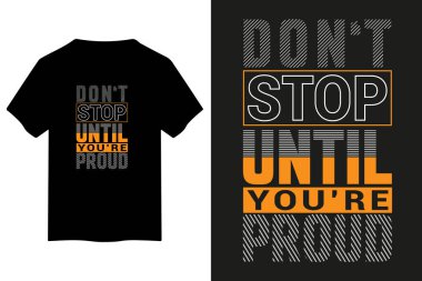 Tarz sahibi siyah bir tişörtte modern tipografi, ilham ve grafik tasarım projeleri için mükemmel olan 