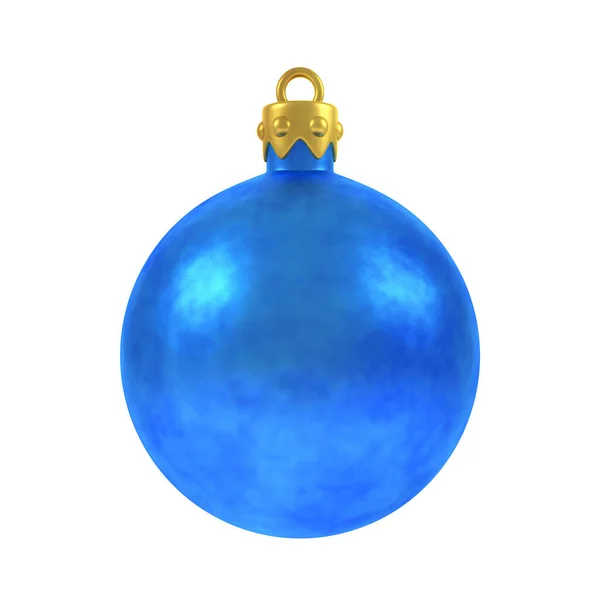 Palle Natale Blu Decorazione Natale — Foto Stock