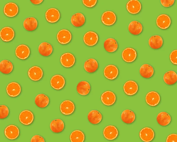 Pomarańczowy Wzór Tapety Owoce Tło — Zdjęcie stockowe