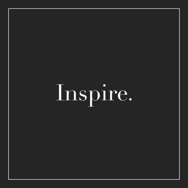 Lettering Inspiração Palavras Inspirar Fundo — Fotografia de Stock