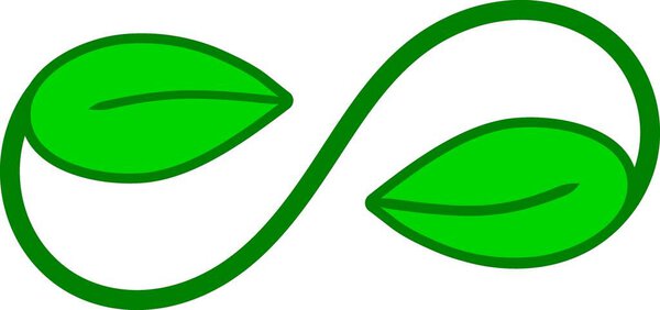 A symbol of the endless cycle of life, represented by green leaves. Represents the harmony of people with nature and a sustainable path to development