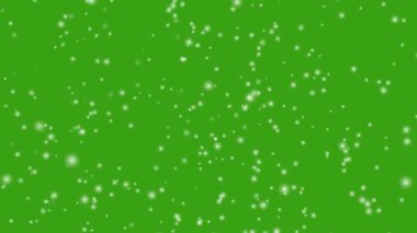 Yeşil ekrana düşen izole kar
