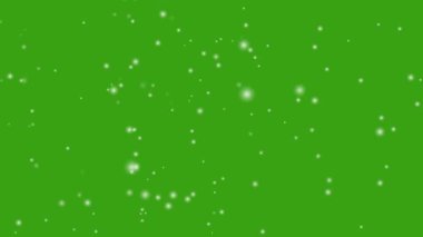 Yeşil ekrana düşen izole kar