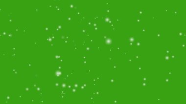 Yeşil ekrana düşen izole kar