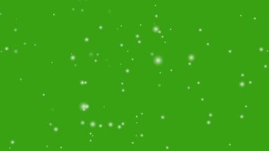 Yeşil ekrana düşen izole kar