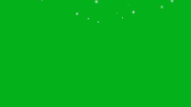 Yeşil ekrana düşen izole kar