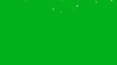 Yeşil ekrana düşen izole kar