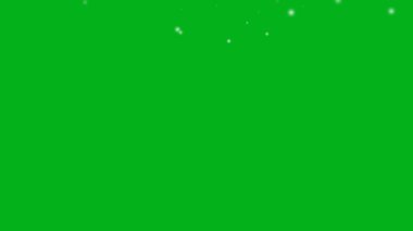 Yeşil ekrana düşen izole kar