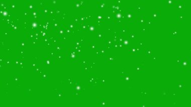 Yeşil ekrana düşen izole kar