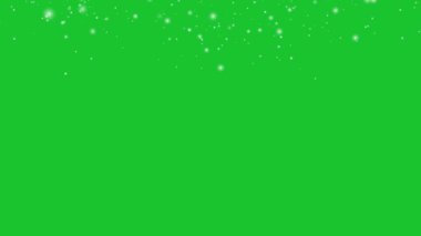 Yeşil ekrana düşen kış karı . 