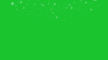 Yeşil ekrana düşen kış karı . 