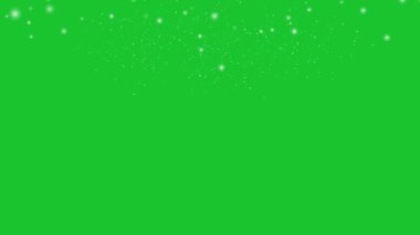 Yeşil ekrana düşen kış karı . 