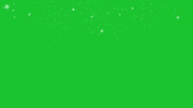 Yeşil ekrana düşen kış karı . 