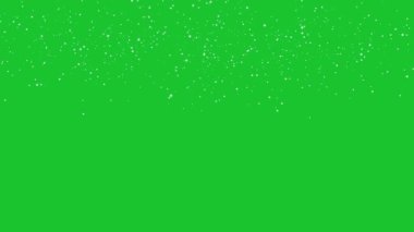 Yeşil ekrana düşen kış karı . 