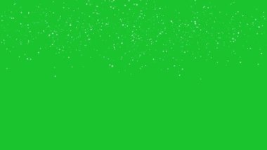 Yeşil ekrana düşen kış karı . 