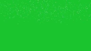 Yeşil ekrana düşen kış karı . 