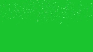 Yeşil ekrana düşen kış karı . 