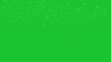 Yeşil ekrana düşen kış karı . 