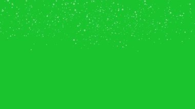 Yeşil ekrana düşen kış karı . 