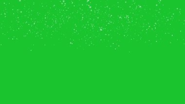 Yeşil ekrana düşen kış karı . 