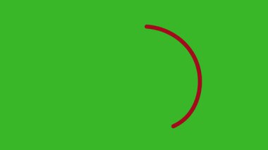 Sunum için el çizimi kırmızı çember fırça darbesi vurgu işareti, El Çizimi Oval Vurgulama Efekti, alfa kanalı ile 4k daire animasyonu