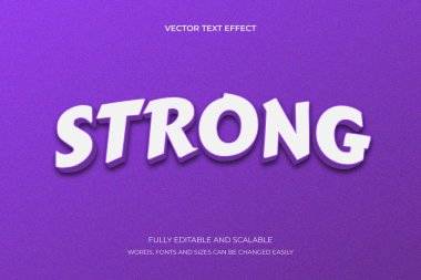 3D Güçlü İyi Metin Efekti Düzenlenebilir Tipografi Biçimi