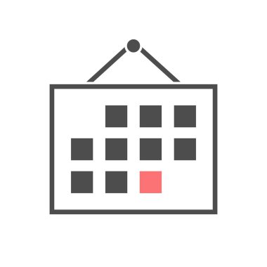 Takvim simge vektör tasarımı.