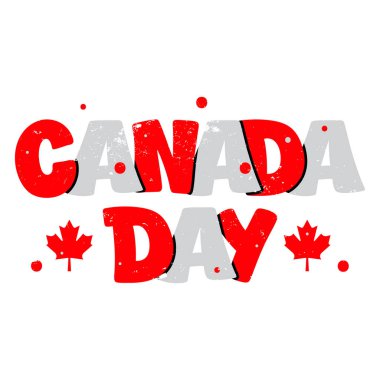 Kanada Günü Harf Vektörü Tasarımı.