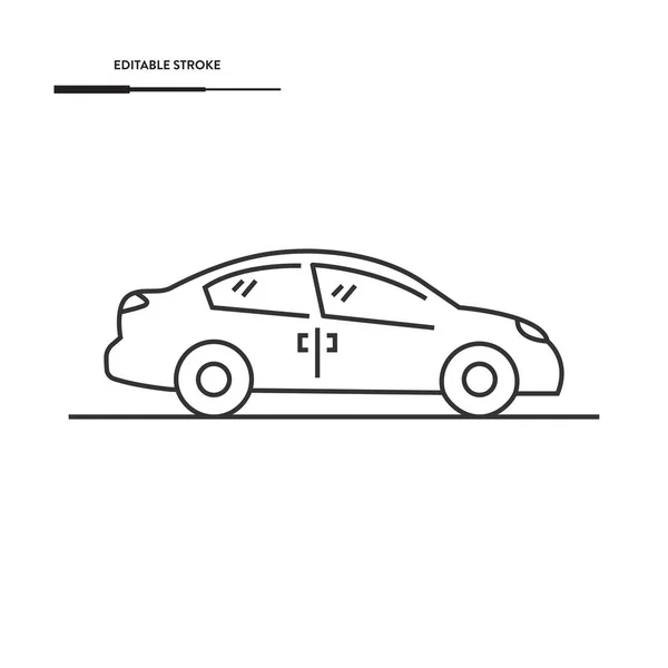 Araba Simgesi Vektör Tasarımı.