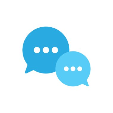 Sohbet Baloncuk Simgesi Vektör Tasarımı.