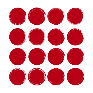 Çember Şekli Çerçeve Fırça Simgesi Vektör Tasarımı.