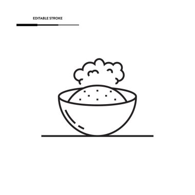 Köri Tozu Simgesi Vektör Tasarımı.