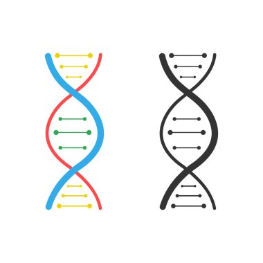 DNA simgesi vektör tasarımı.