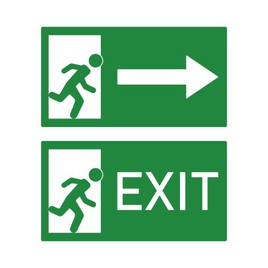 Çıkış İmza Simgesi Vektör Tasarımı. 