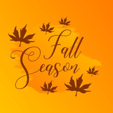 El Yazması Metin Vektörü Tasarımı ile Sonbahar SancağıName. 