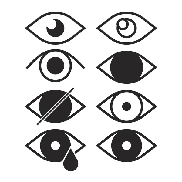 Göz simgesi vektör tasarımı.