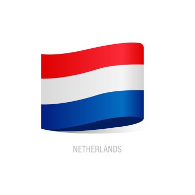 Hollanda Vektör Tasarımı Bayrağı.