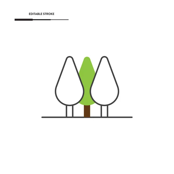 Orman Simgesi Vektör Tasarımı.