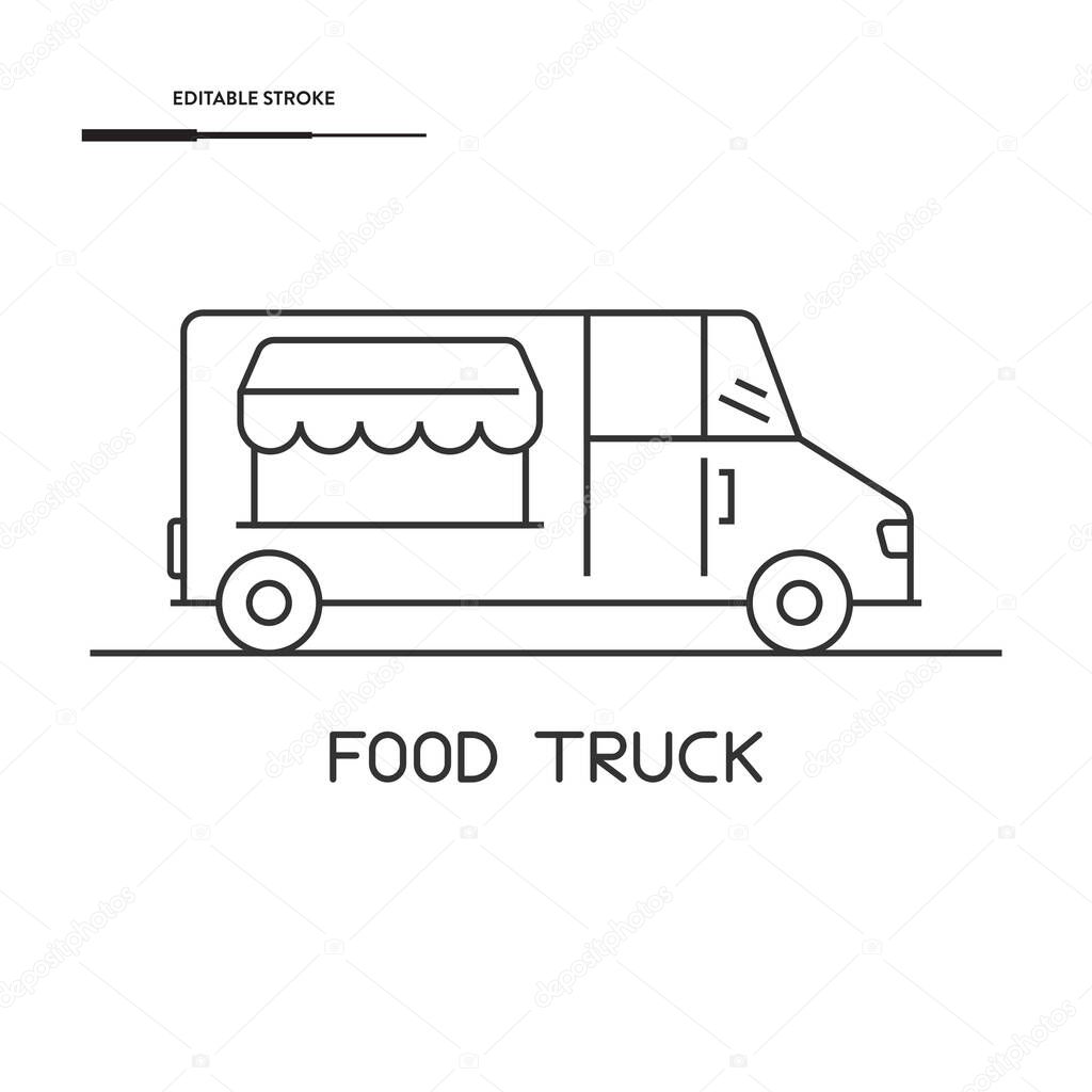 Food Truck Icon Vector Design.