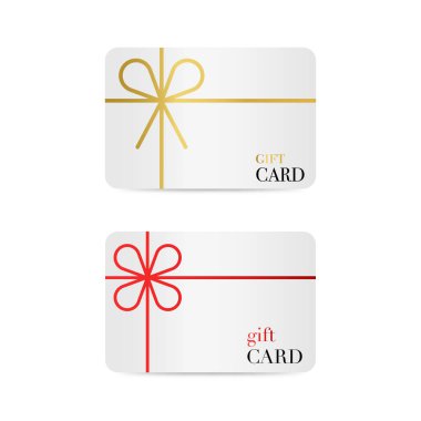 Hediye Kartı Simgesi Vektör Tasarımı.