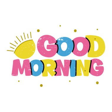 Günaydın Harf Vektörü Tasarımı.