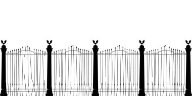 Cadılar Bayramı Çiti Ürkütücü Arkaplan Vektör Tasarımı.