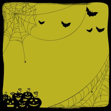 Cadılar Bayramı Tema Vektörü Arkaplan Vektörü Tasarımı.