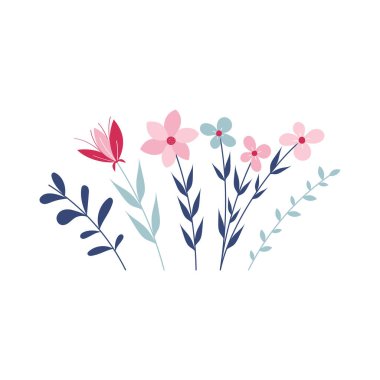 El Çekimi Çiçekleri Vektör Tasarımı Ayarları.