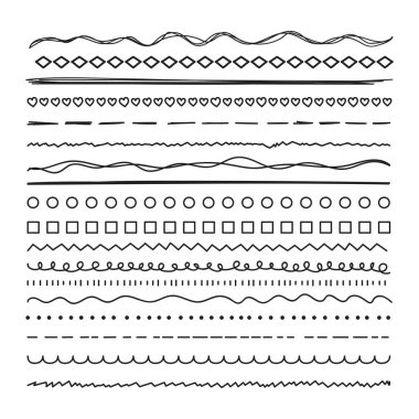 El Çizimi Yazı Simgesi Vektör Tasarımı.