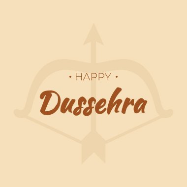 Happy Dussehra Icon Vector Design. 