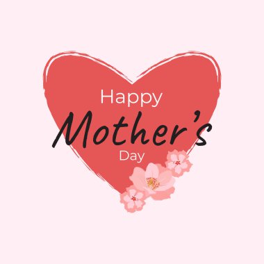 Anneler günün kutlu olsun Kart Simgesi Vektör Tasarımı. 